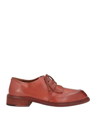 Marsèll Woman Lace-up Shoes Chocolate Brown Size 8 Calfskin