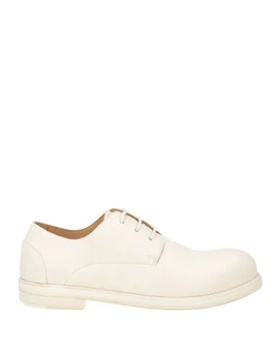 Marsèll Woman Lace-up Shoes Cream Size 7 Calfskin In White