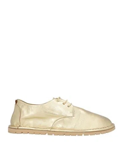 Marsèll Woman Lace-up Shoes Gold Size 8.5 Calfskin