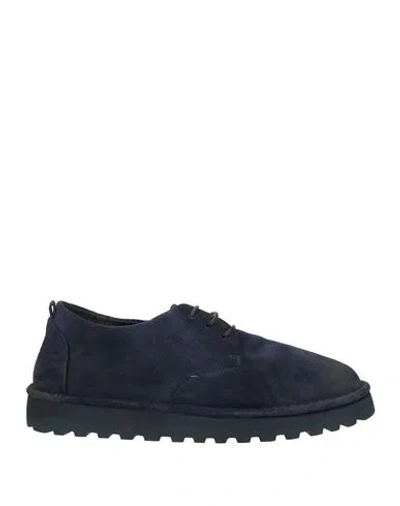 Marsèll Woman Lace-up Shoes Midnight Blue Size 8.5 Calfskin