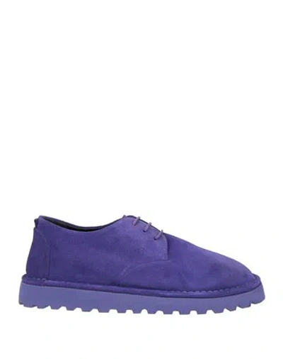 Marsèll Woman Lace-up Shoes Purple Size 8.5 Calfskin