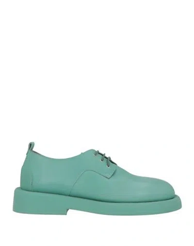 Marsèll Woman Lace-up Shoes Sage Green Size 9 Calfskin