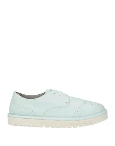 Marsèll Woman Lace-up Shoes Sky Blue Size 8 Leather In Neutral