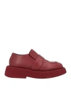 Marsèll Platform-sole Leather Loafers In Red