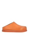 Marsèll Woman Mules & Clogs Orange Size 8 Calfskin In Orange