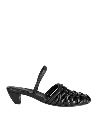 Marsèll Interwoven-strap 55mm Leather Sandals In Black
