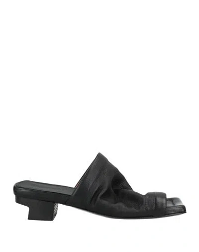Marsèll Woman Sandals Black Size 7 Calfskin