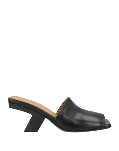 Marsèll Woman Sandals Black Size 7 Calfskin