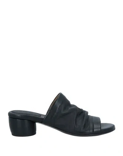 Marsèll Woman Sandals Black Size 8 Calfskin In Black