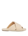 Marsèll Woman Sandals Cream Size 8 Calfskin