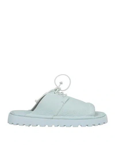 Marsèll Woman Sandals Sky Blue Size 8 Soft Leather