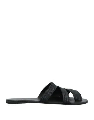 Marsèll Toe Strap Sandals In Black
