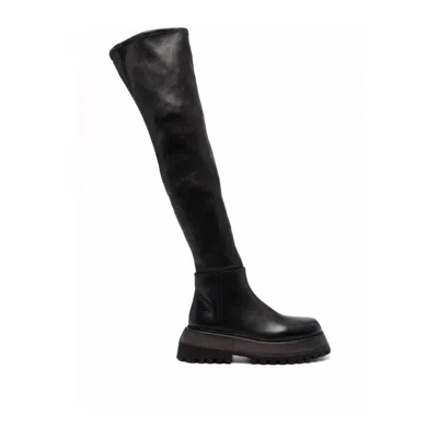 Marsèll Women's Over-the-knee Platform Leather Boots In Black