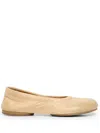 Marsèll Zerotto Leather Ballerina Shoes In Neutrals