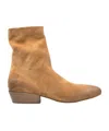Marsèll Granblocco Suede Ankle Boots Block Heel In Brown