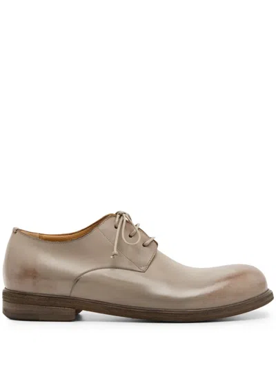 Marsèll Zucca Media Leather Derby Shoes In Grey