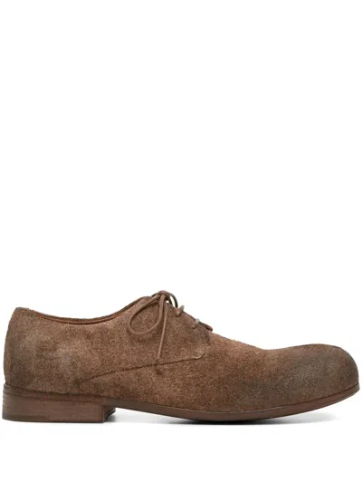 Marsèll Zucca Media Suede Derby Shoes In Brown