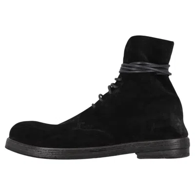 Pre-owned Marsèll Marsell Zucca Zeppa Calf Suede Boots In Black