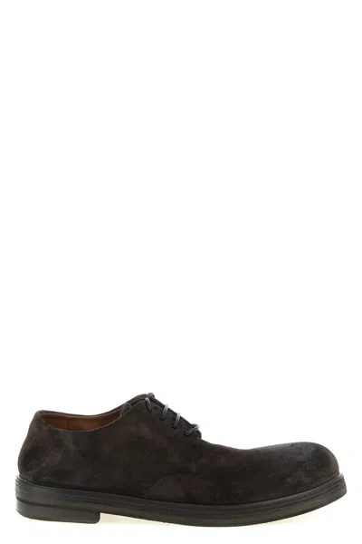 Marsèll Brown Suede Dress Shoes In Multi