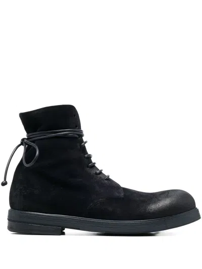 Marsèll Zucca Zeppa Lace-up Ankle Boots In Blue
