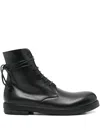 Marsèll Black Zucca Zeppa Lace Up Ankle Boots In Black
