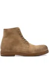 Marsèll Zucca Zeppa Lace-up Suede Boots In Brown