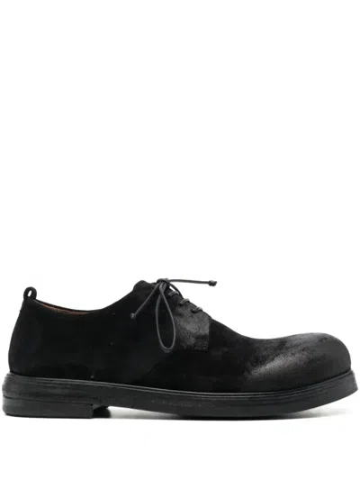 Marsèll Zucca Zeppa Suede Derby Shoes In Black