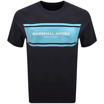 Marshall Artist Brent Logo T Shirt Navy