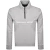 Marshall Artist Coastal Erosion Quarter Zip Sweats In Gray