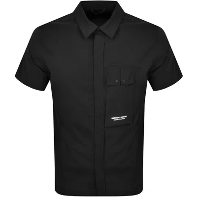 Marshall Artist Gaberdine Short Sleeve Shirt Black