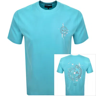 Marshall Artist Glitch Theory T Shirt Blue