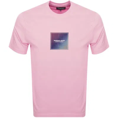 Marshall Artist Linear Box T Shirt Pink