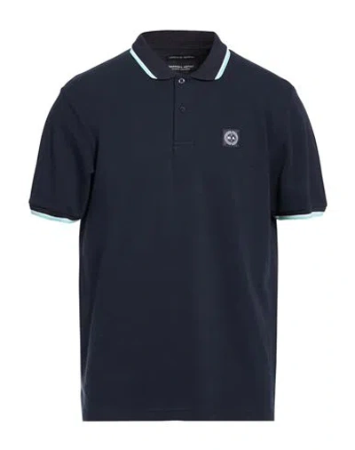 Marshall Artist Man Polo Shirt Midnight Blue Size L Cotton