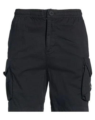 Marshall Artist Man Shorts & Bermuda Shorts Black Size M Cotton, Elastane