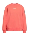 Marshall Artist Man Sweatshirt Coral Size Xl Cotton In Red