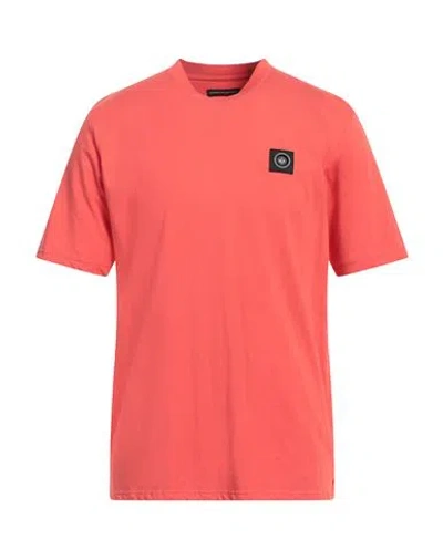 Marshall Artist Man T-shirt Coral Size M Cotton In Red