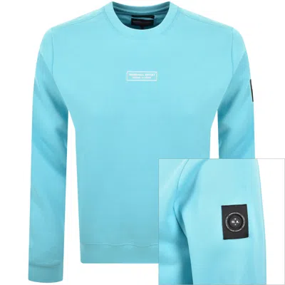 Marshall Artist Siren Box Sweatshirt Blue In Black