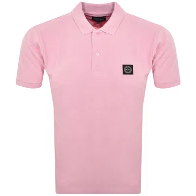 Marshall Artist Siren Polo T Shirt Pink