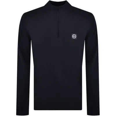 Marshall Artist Siren Quarter Zip Jumper Navy