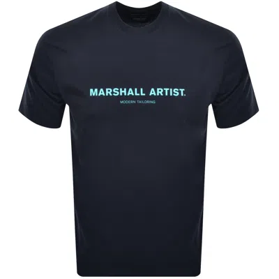 Marshall Artist Thermo T Shirt Navy In Black