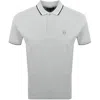 Marshall Artist Tipped Polo T Shirt Dove Grey In Grey