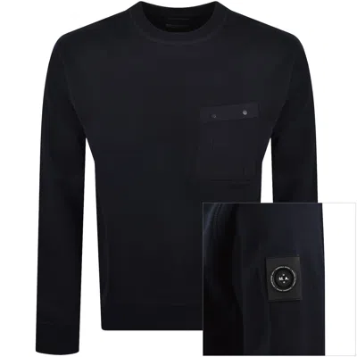 Marshall Artist Woodvale Sweatshirt Navy In Blue