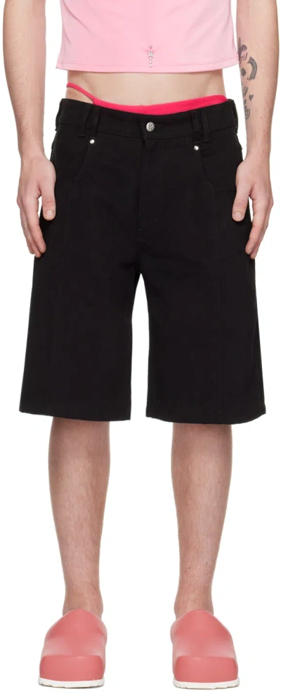 Marshall Columbia Black Four-pocket Denim Shorts