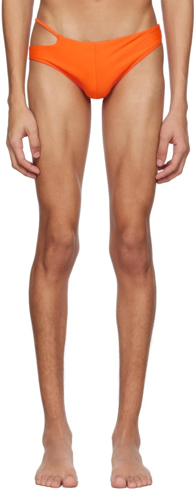 Marshall Columbia Orange Cutout Bikini Bottoms