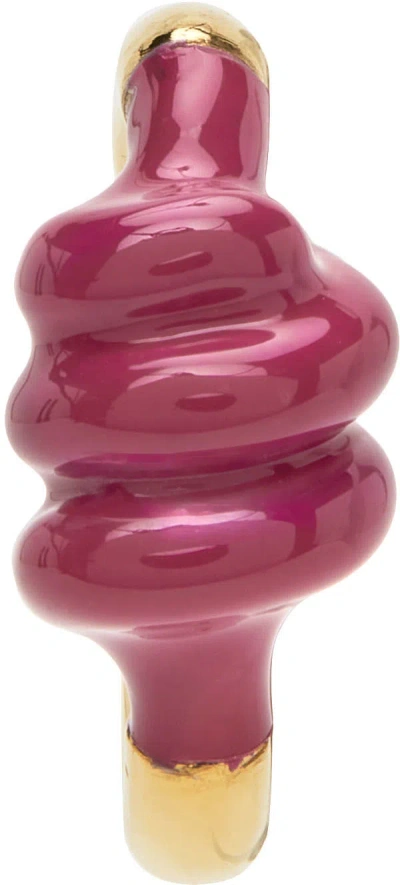 Marshall Columbia Ssense Exclusive Pink Alan Crocetti Edition Double Knot Ear Cuff