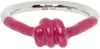 Marshall Columbia Ssense Exclusive Pink Alan Crocetti Edition Knot Ring In Pink