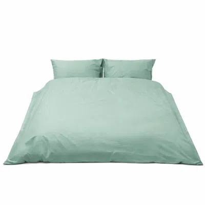 Marshmellow Fabrics Duvet Cover Set- 200 Threads Percale- Soft Green