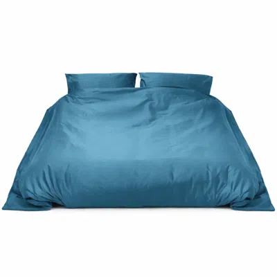 Marshmellow Fabrics Duvet Cover Set- 300 Threads Sateen- Blue