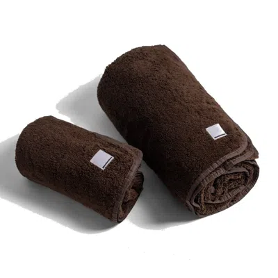 Marshmellow Fabrics Heavyweight Bath Towel-brown