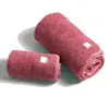 Marshmellow Fabrics Set Of Heavyweight Bath Towel- Pink In Pink